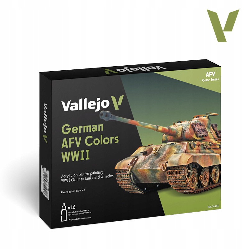 Sada barev German Afv Colors Wwii 16x18 ml Vallejo 70255