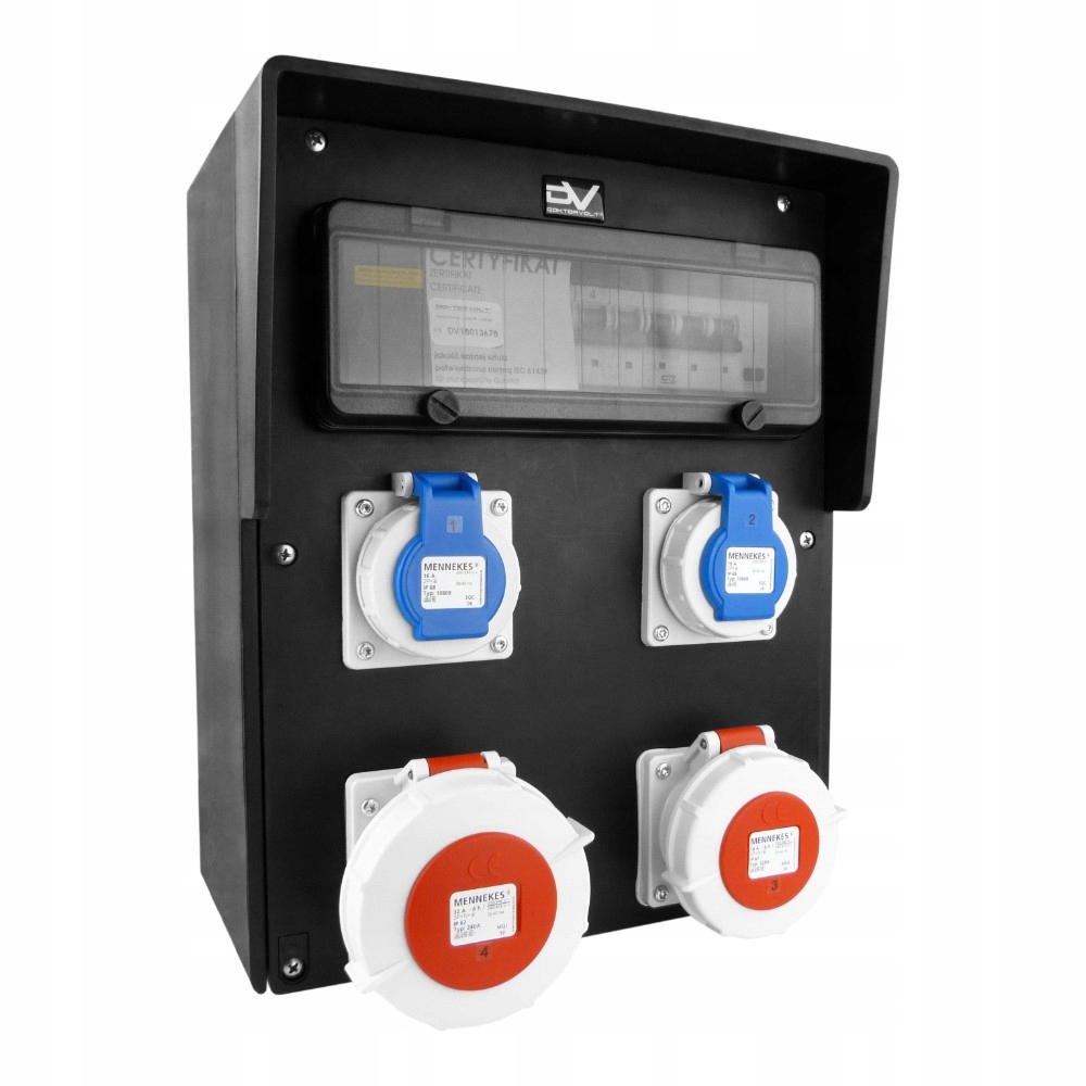 Stavební rozvaděč Schuko gumový IP67