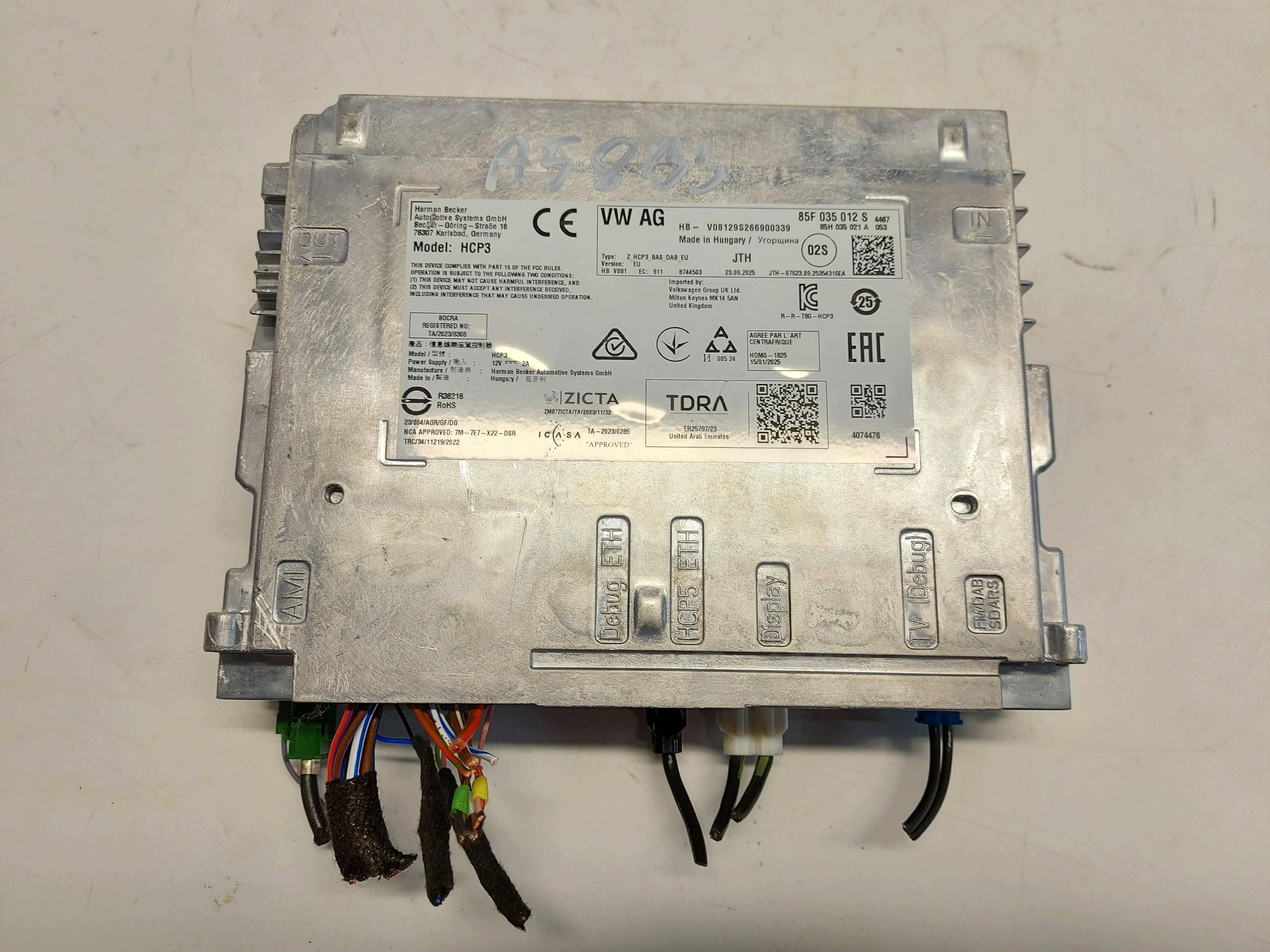 AUDI A5 8B3 B10 AVANT Radio Navigation 85F035012S