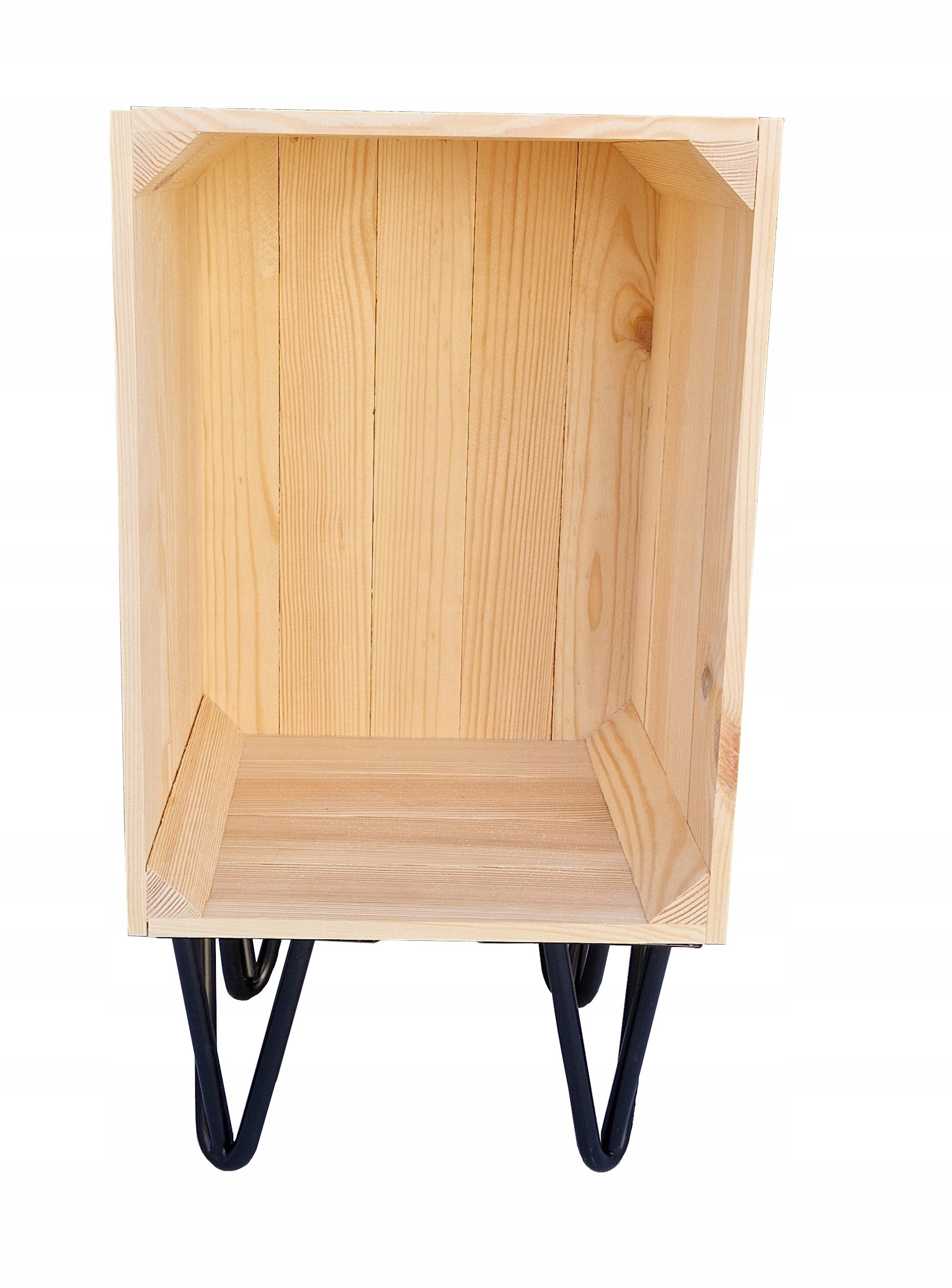 Dřevěná Krabička S Nohama Hairpin Na Výzdobu A Skladování, 54x29x24 cm