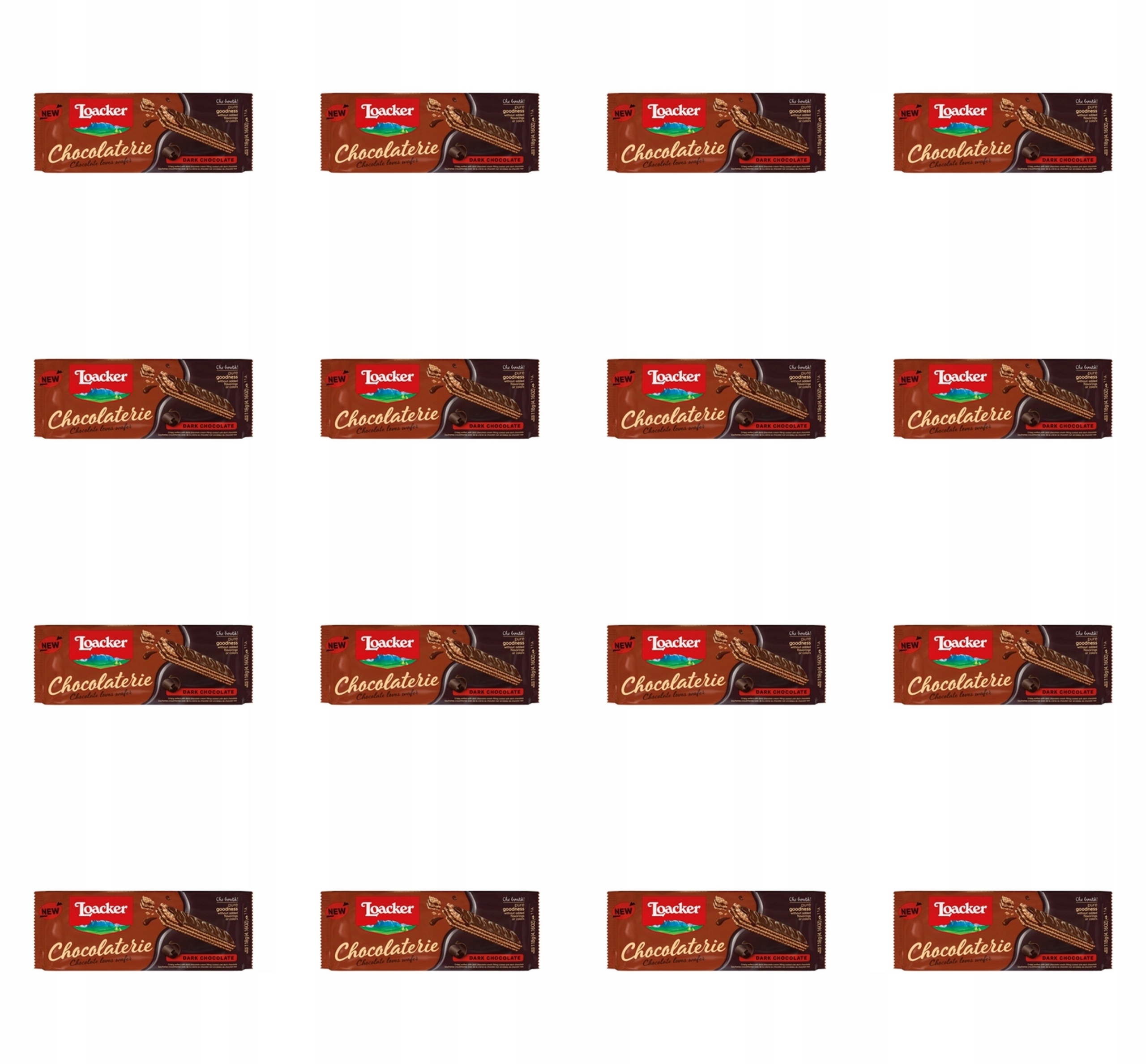 Loacker Chocolaterie tmavá čokoláda 118 g X16