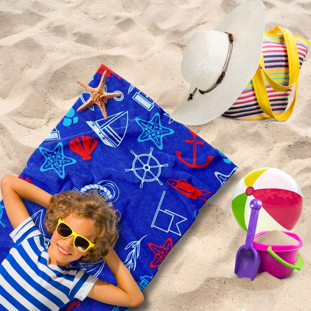 RĘCZNIK PLAŻOWY DLA DZIECI SZYBKOSCHNĄCY KĄPIELOWY 70X140 Z MIKROFIBRY % Kod producenta DLA DZIEWCZYNKI CHŁOPCA NA BASEN DLA DZIECKA