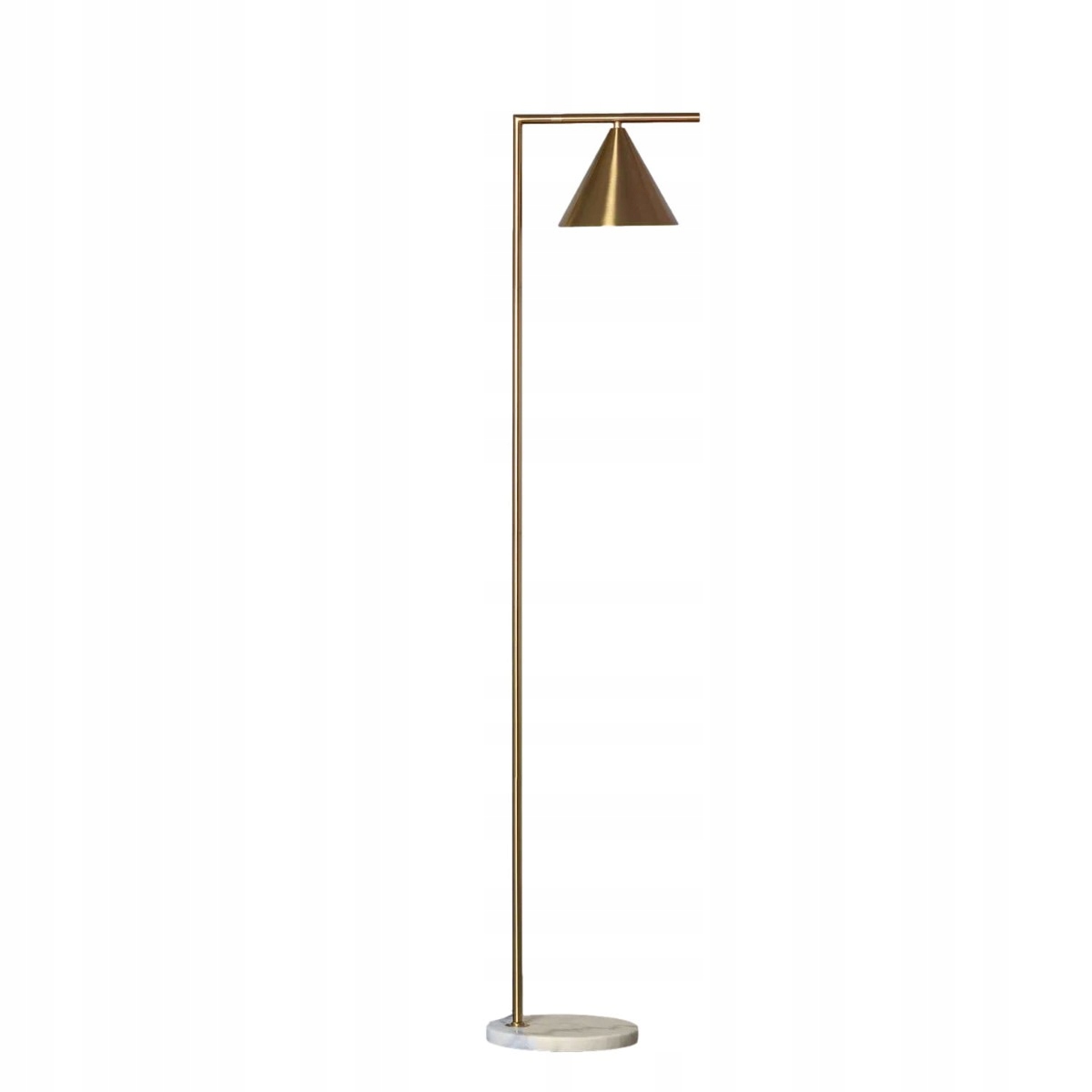 Stojací lampa na podlahu zlatá bílá mramorová 150 cm, moderní Abruzzo