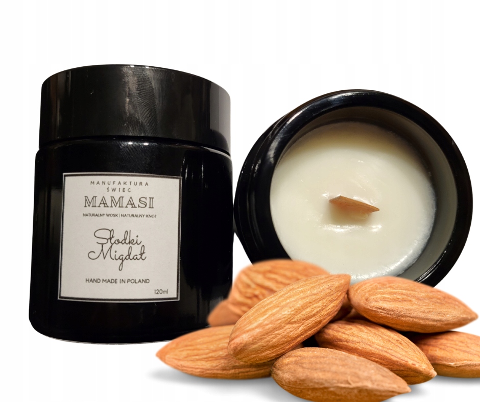 

Migdał Sojowa Świeca Premium 120ML Świeczka