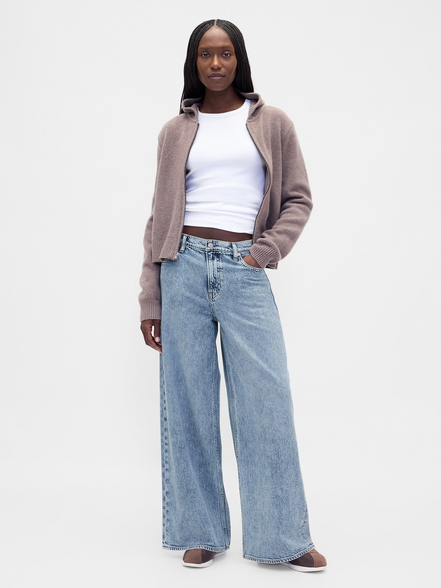 Gap Džíny Mid Rise UltraSoft Baggy