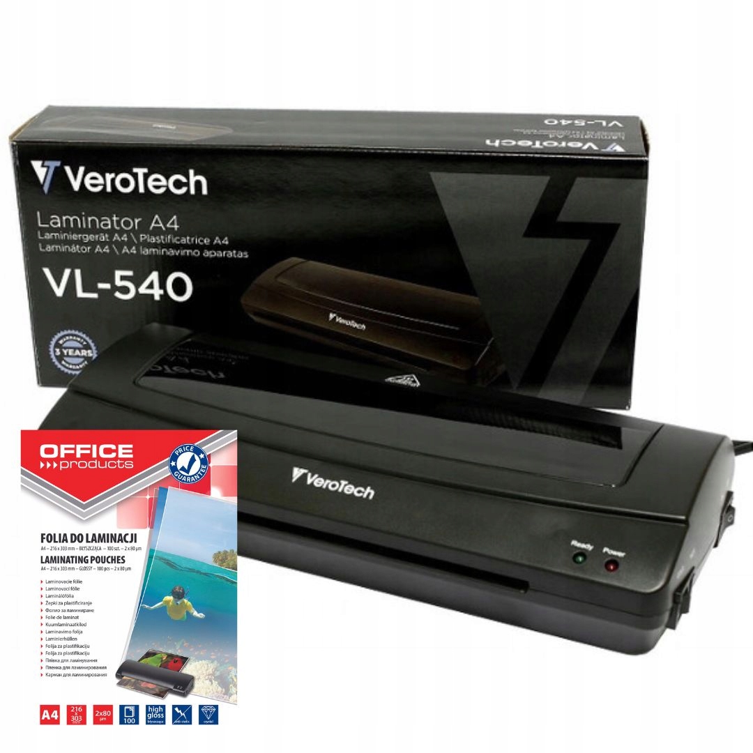 

Laminator A4 Zestaw Laminarka 100 Folii Gratis!