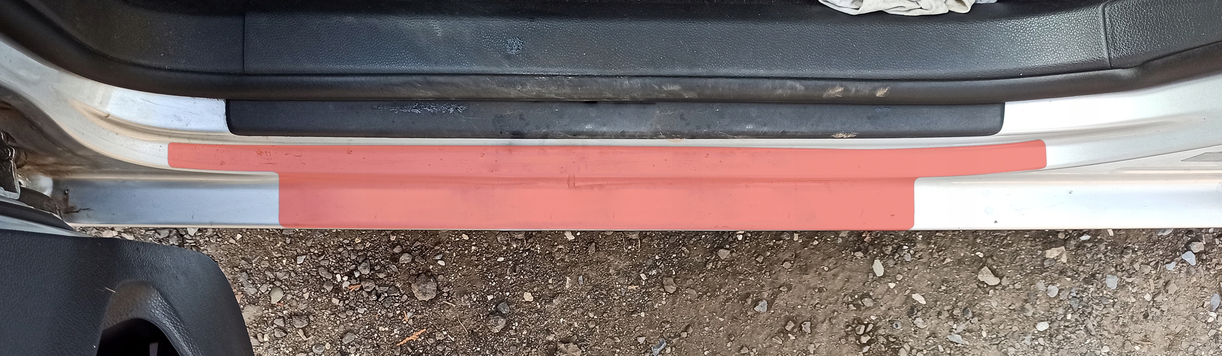 FOLIA OCHRONNA PPF NA PROGI przednie VW GOLF V 5 Szerokość produktu 1 cm