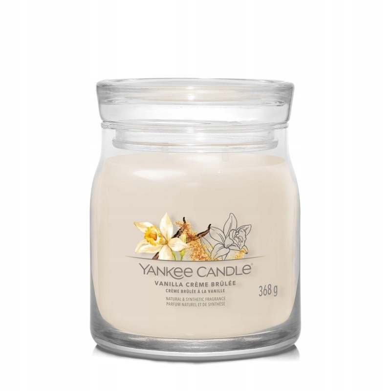 Střední svíčka Vanilla Creme Brulee Yankee Candle