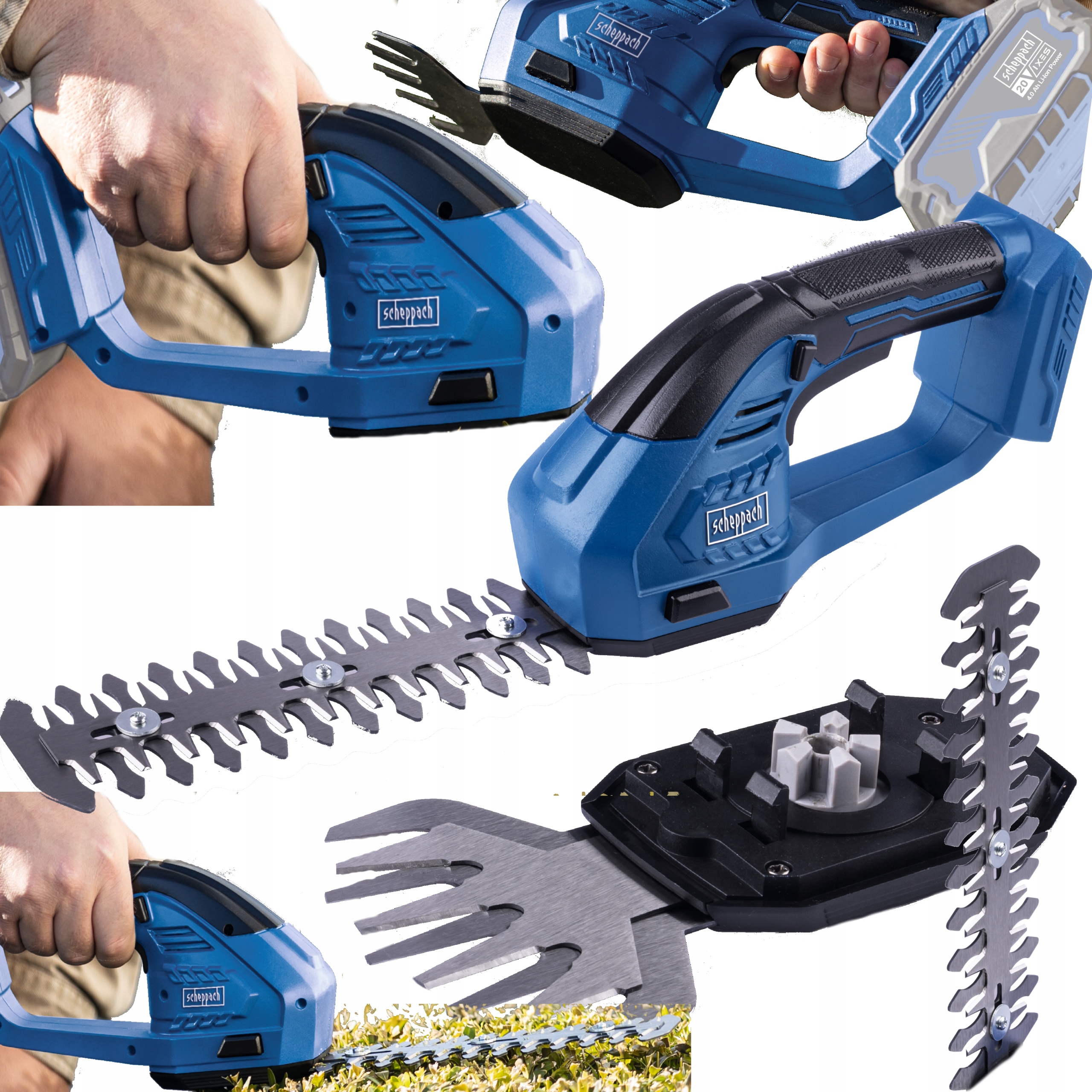 Ixes Akumulatorowe Nożyce do Trawy Żywopłotu Elektryczne C-HTG200-X 20V