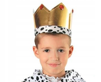KOSTIUM KRÓLA WŁADCY KORONA PELERYNA 55cm 2el Marka inna marka