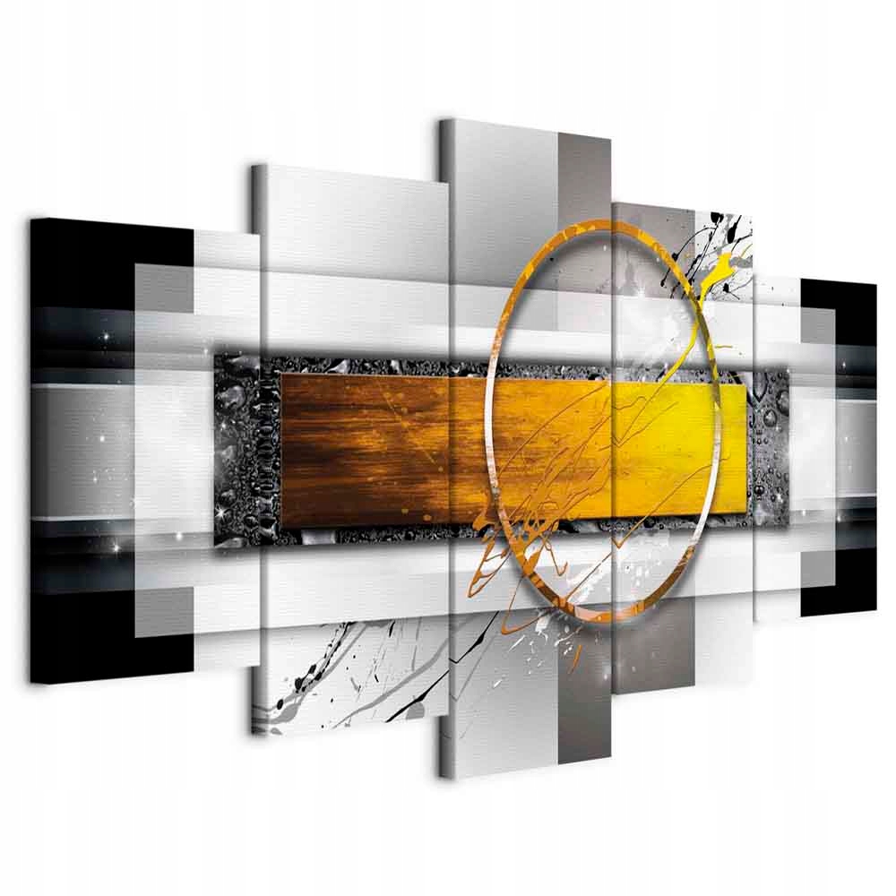 Obraz Triptych 5 Dílů Abstrakce Moderní Geometrický Do Obývacího Pokoje 200x100