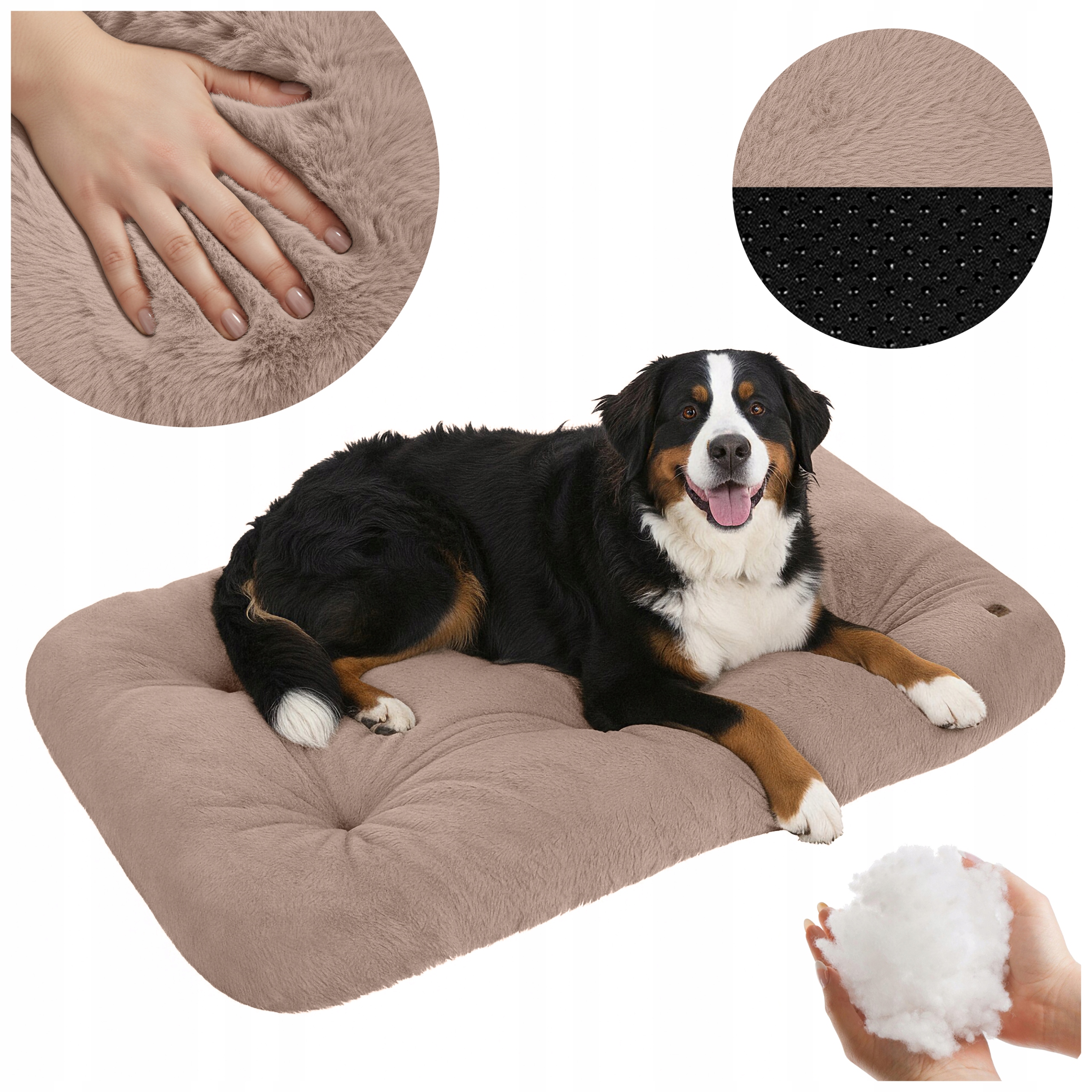 Levně Pelíšek Pro Psa Kočku Potah 120x70 Králík Béžový XXL