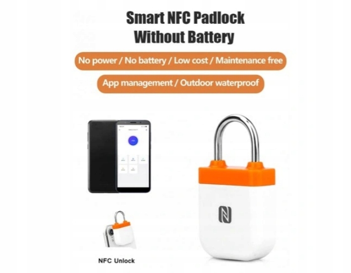 NFC Inteligentna kłódka Blokada Bluetooth IP55 Marka bez marki