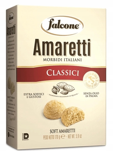 Levně 4x Měkké sušenky Amaretto Classici 170 g Falcone