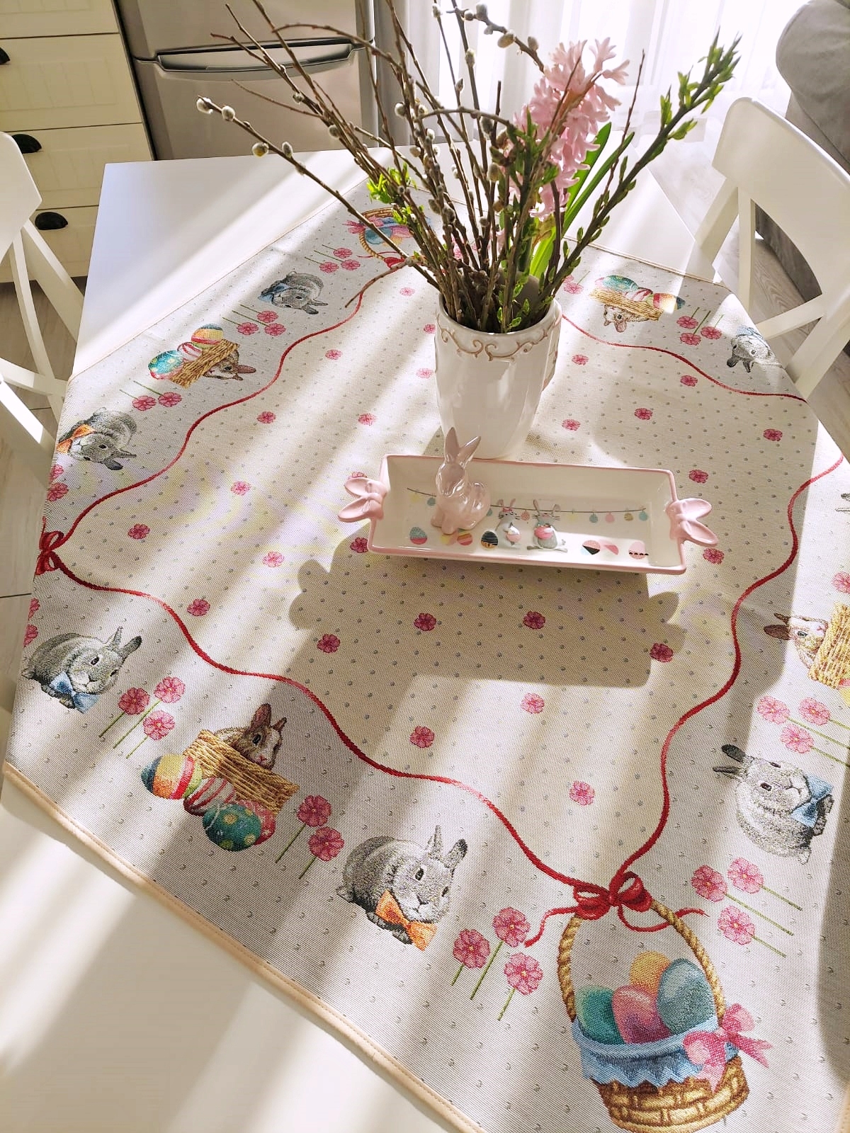 Velikonoční ubrus 100x100 cm 647 Leveret