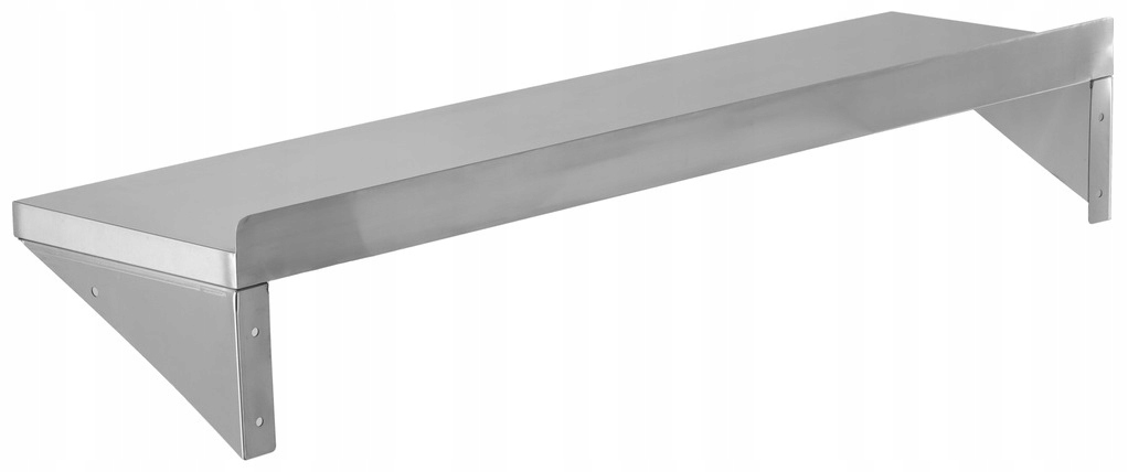 Półka Wisząca Gastronomiczna z Rantem Haczykami 120x30x18 cm Yato YG-08937