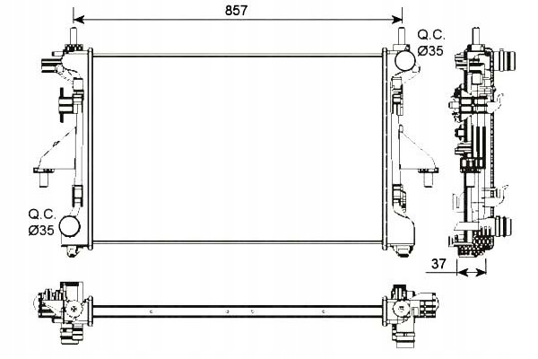 Nrf Chladič Fiat Ducato 2,2D 06- Nrf