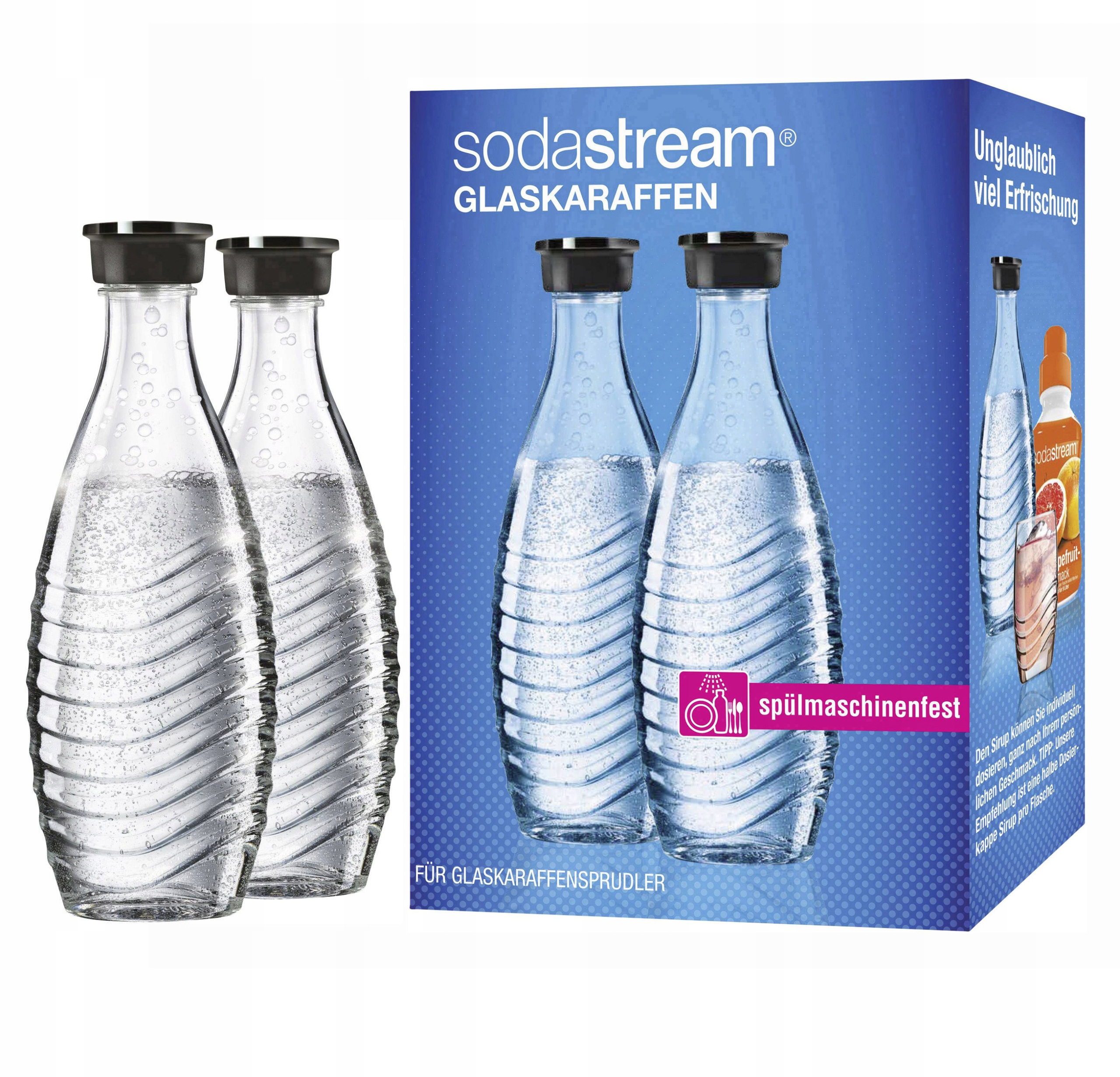 Sklenené fľaše pre Sodastream Saturator 2ks 0,6 l