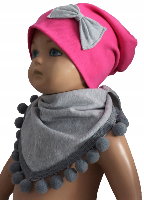 

Czapka i Chusta Komplet Podwójny 42-58