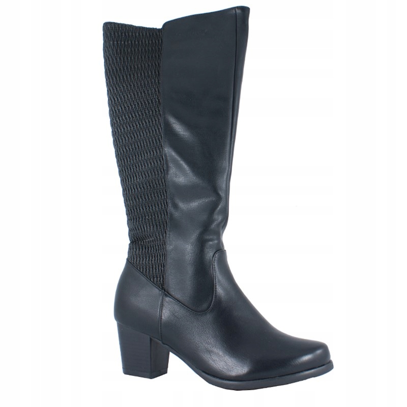 Kozačky na podpatku teplé, úhledné, pohodlné Wojtyłko 36