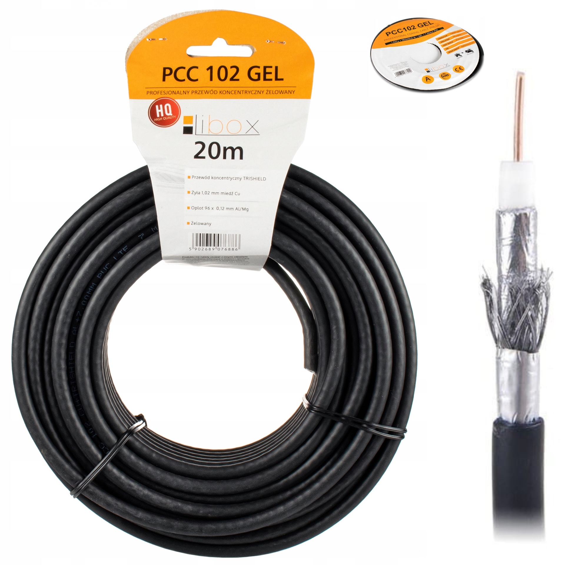 

Kabel Koncentryczny Żel Cu Antenowy Ziemny Lte 20M