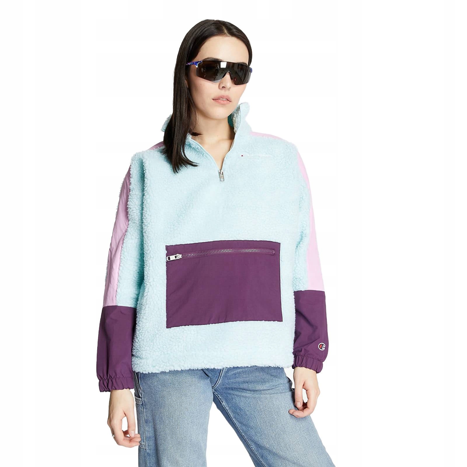 Mikina Champion Fleece Sky Blue/pink Xs