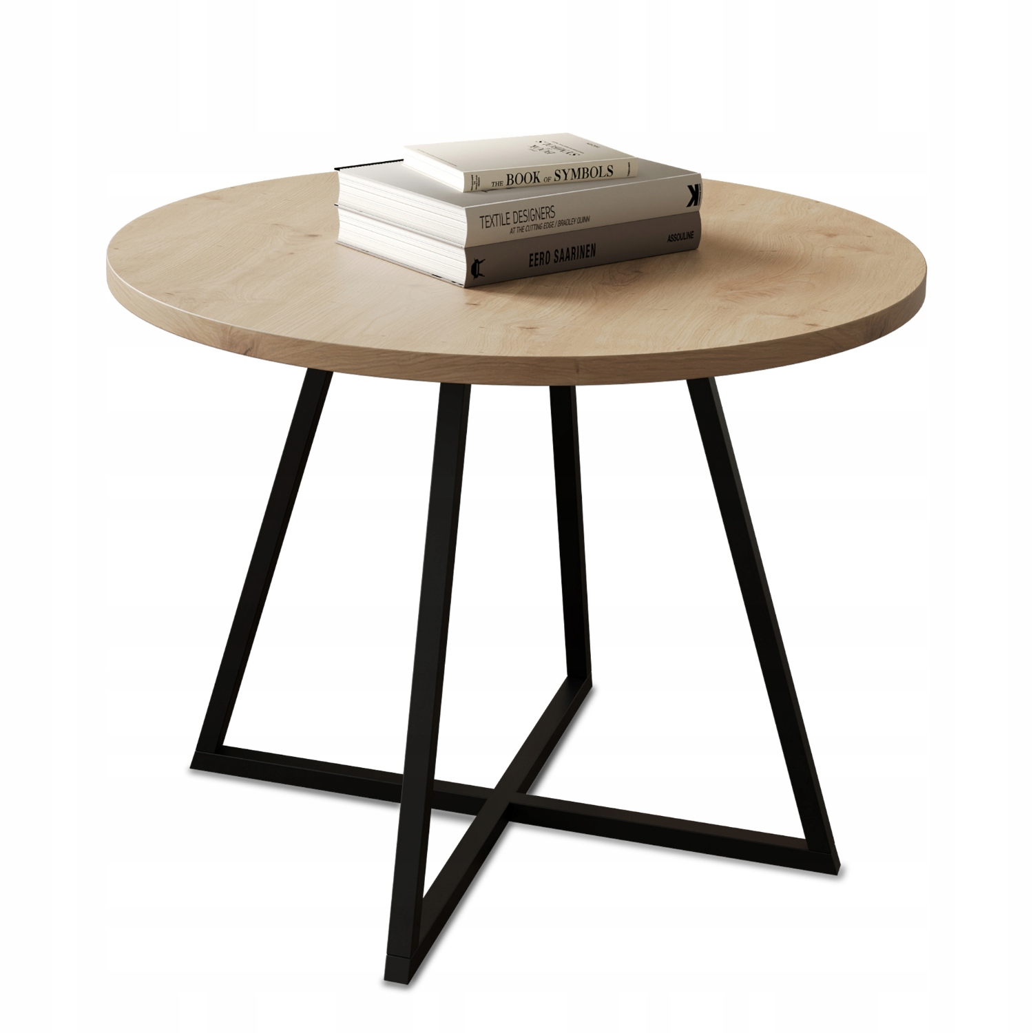 Konferenčný Stolík okrúhly do obývacej izby spálne Artisan Industrial Loft Verso 50 cm