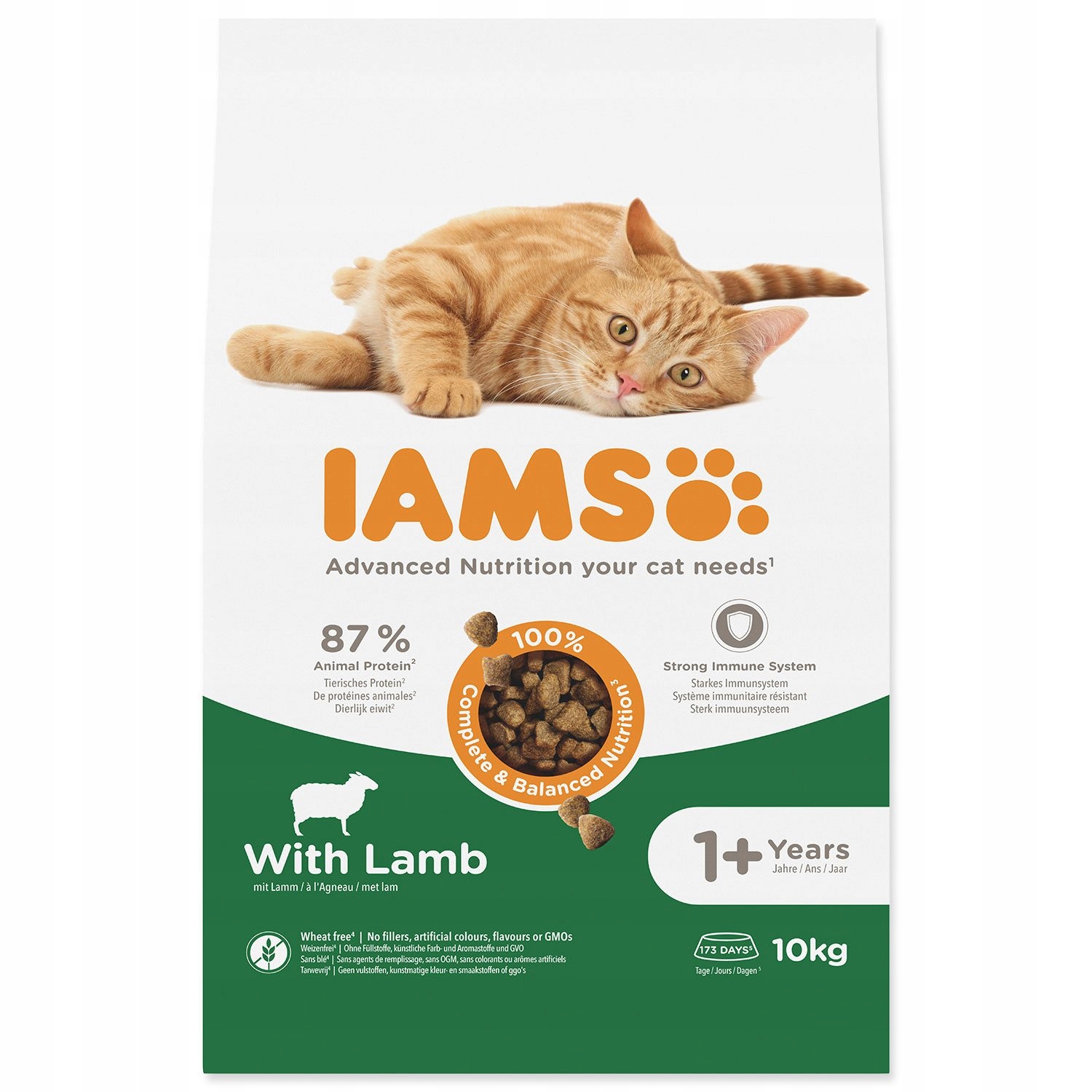 Krmivo Iams Cat Adult Lamb 10kg