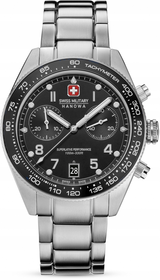 Zegarek męski Swiss Military SMWGI0007701 stalowy sportowy do pływania