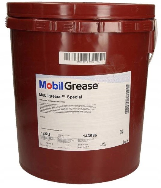 Mobil Lítiové Mazivo Na Kĺby Mobilgrease Special 18 Kg EP-2 MOS2