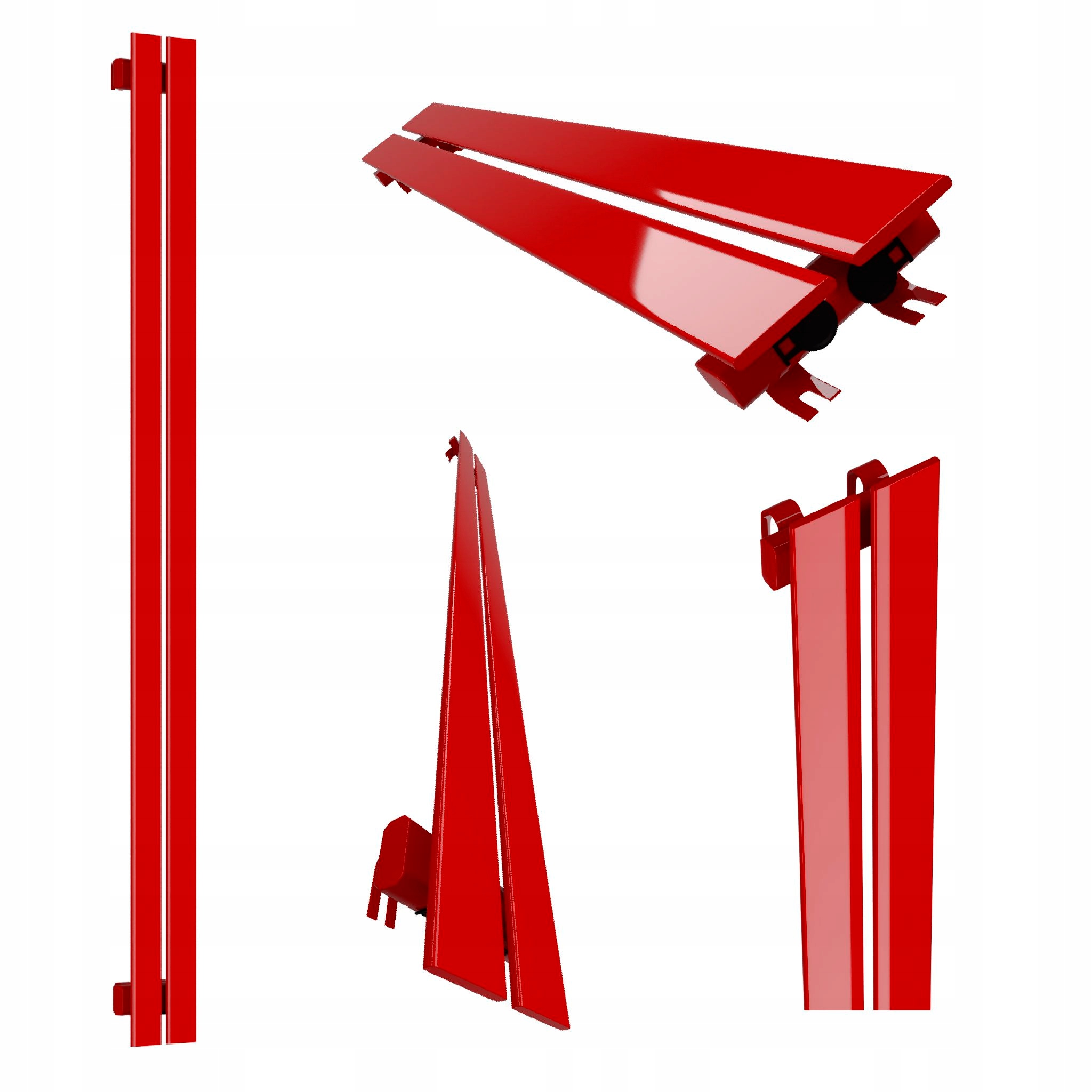 Dekorativní Radiátor Belloslim 120x15 Červený