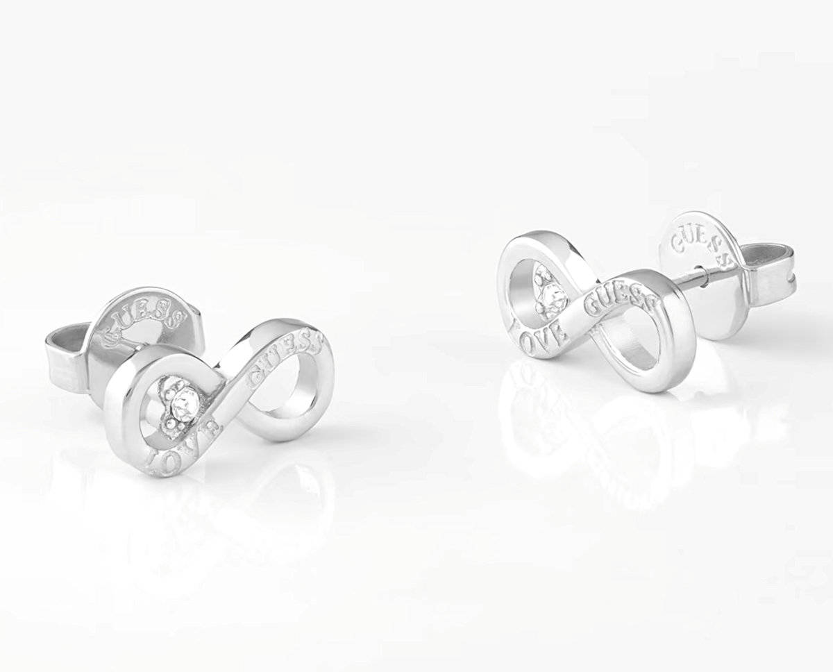 Náušnice Guess Stříbrné Infinity Studs Party 02182