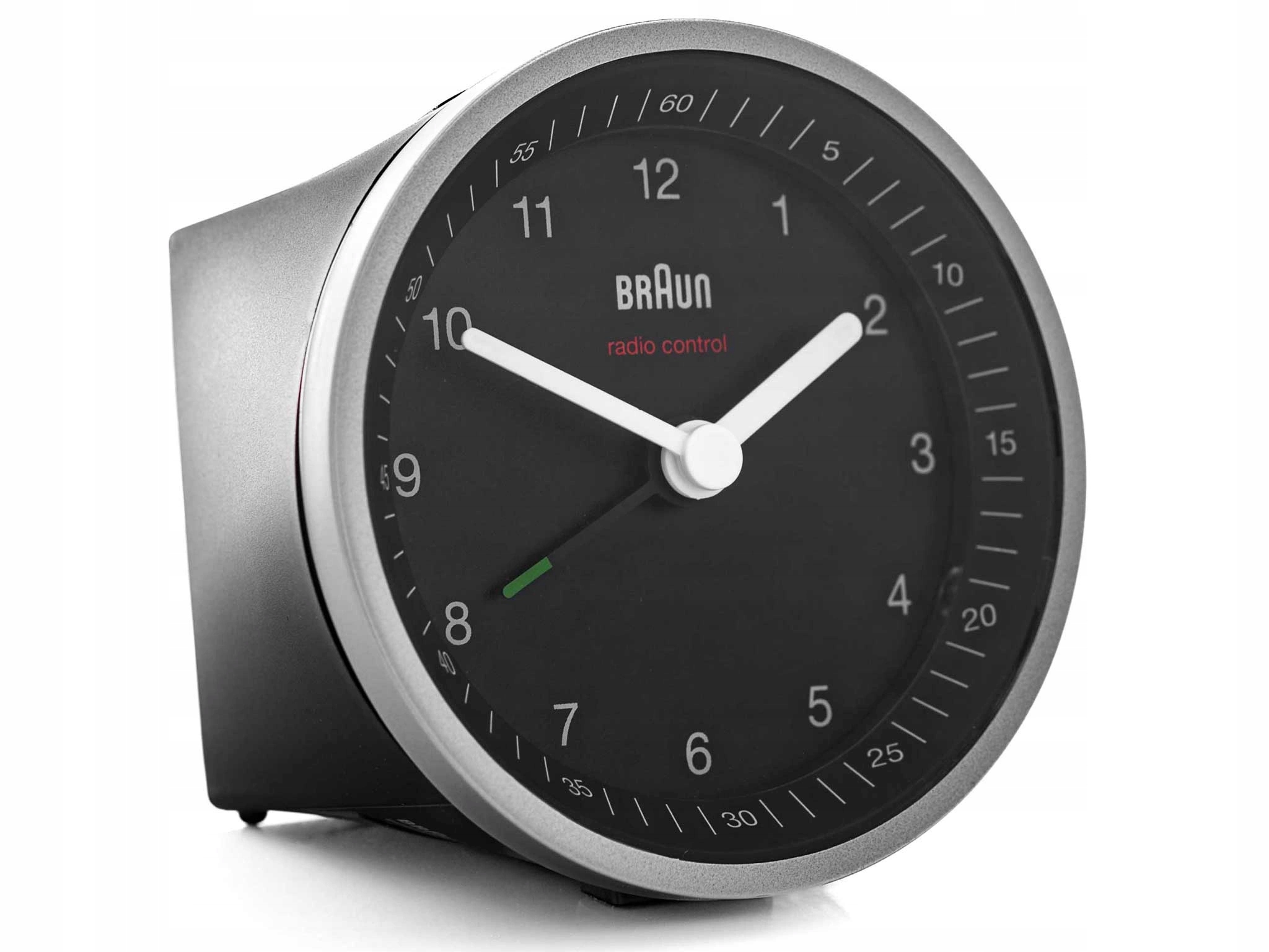 Budík Braun BC07SB-DCF Alarm Podsvícení Černý