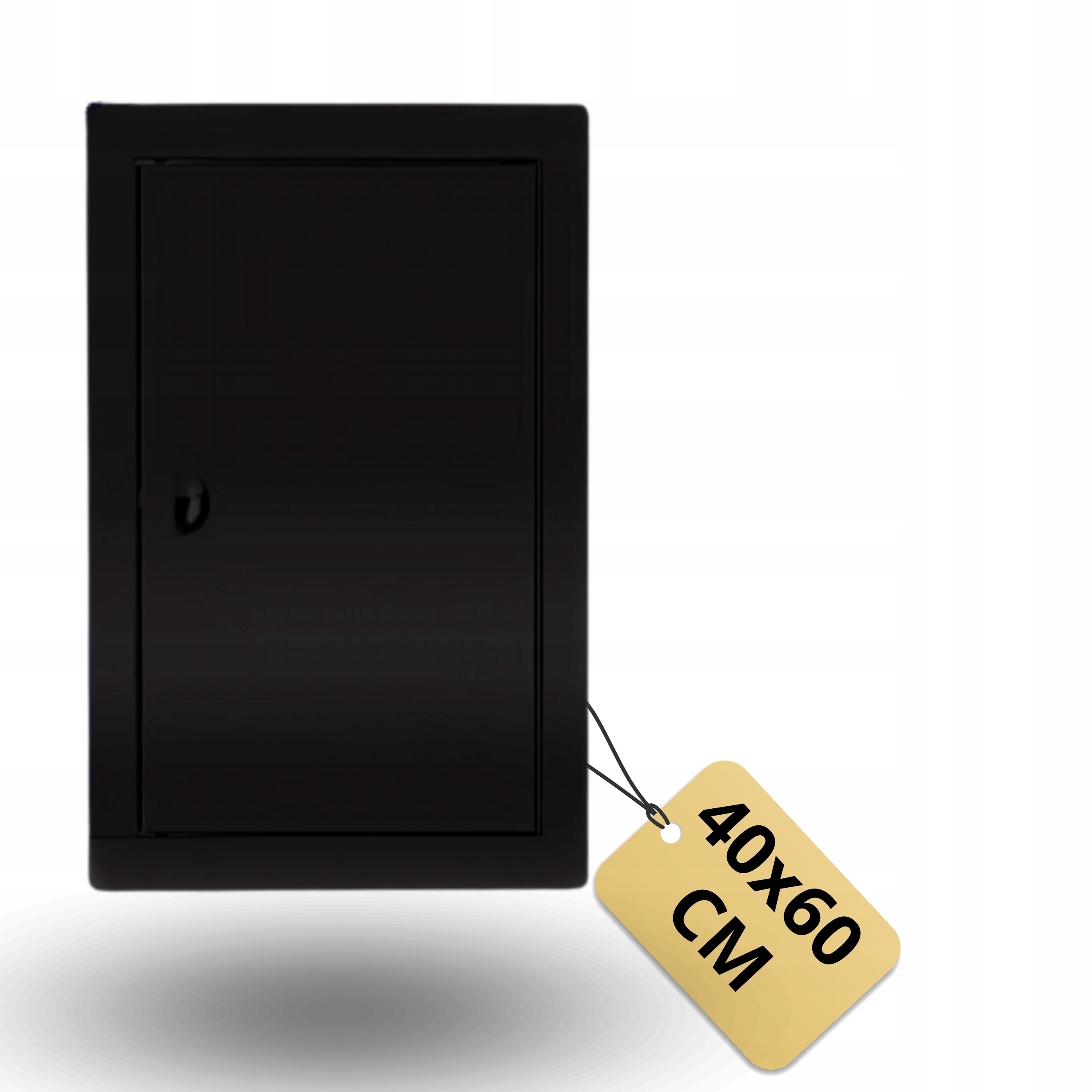 Revizní Dvířka Černá 40x60cm Kovová Rámeček Čistící Zámek