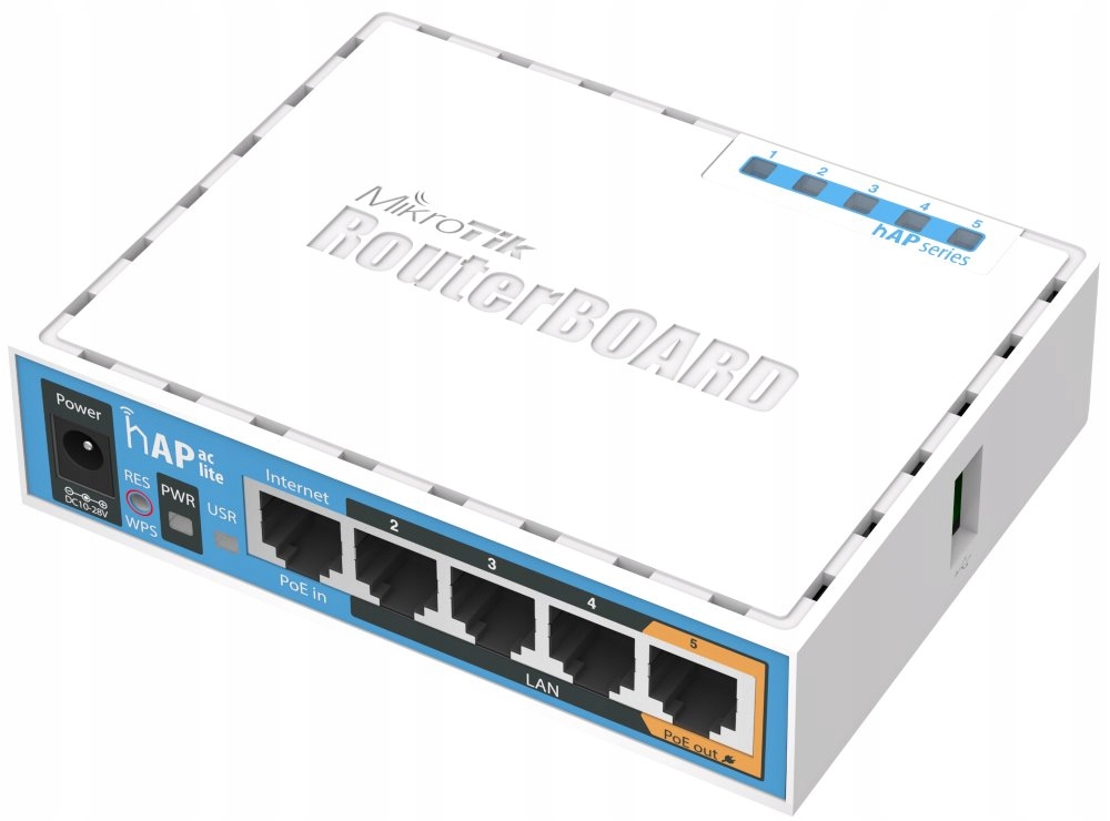 MikroTik RouterBOARD RB952Ui-5ac2nD, Hap ac lite, Cpu 650MHz, 5x Lan, 2.4