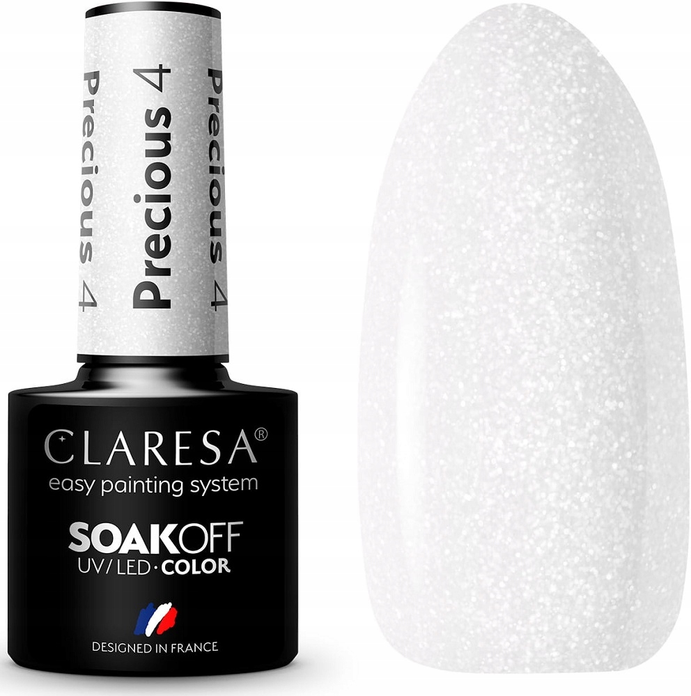 

Claresa Lakier Hybrydowy Precious 4 Perłowy Biały