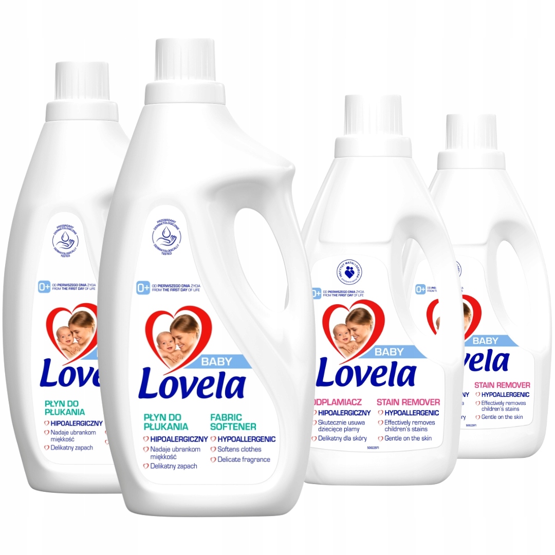 Lovela Baby Zestaw Płyn do Płukania 4L Odplamiacz 2L