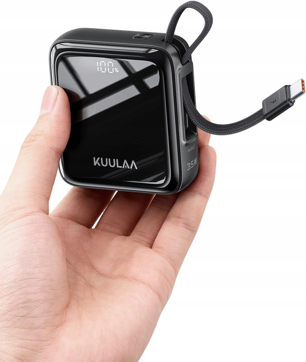 Kuulaa Mini Powerbank 10000 mAh, Powerbanka s rychlým nabíjením 35 W, lehká