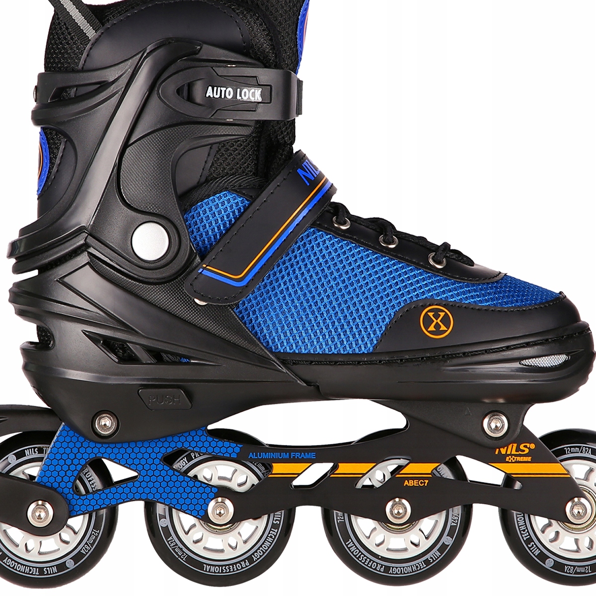 ŁYŻWOROLKI 2W1 ROLKI ŁYŻWY HOKEJOWE DAMSKIE MĘSKIE ABEC7 REGULOWANE r.39-43 Średnica kół (mm) 72 mm