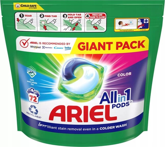 Levně Kapsle Na Praní Ariel Pods Color 72 Ks