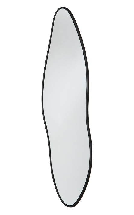 Muubs Michigann Nástenné zrkadlo v asymetrickom ráme 166 cm čierne