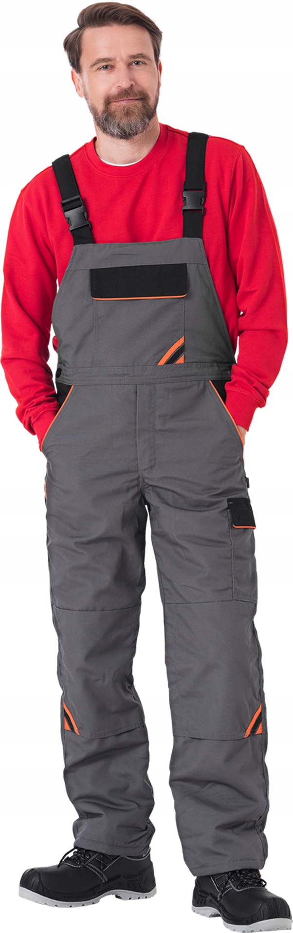 Spodnie ocieplane robocze ogrodniczki męskie Mocne i Solidne Prowin r. L