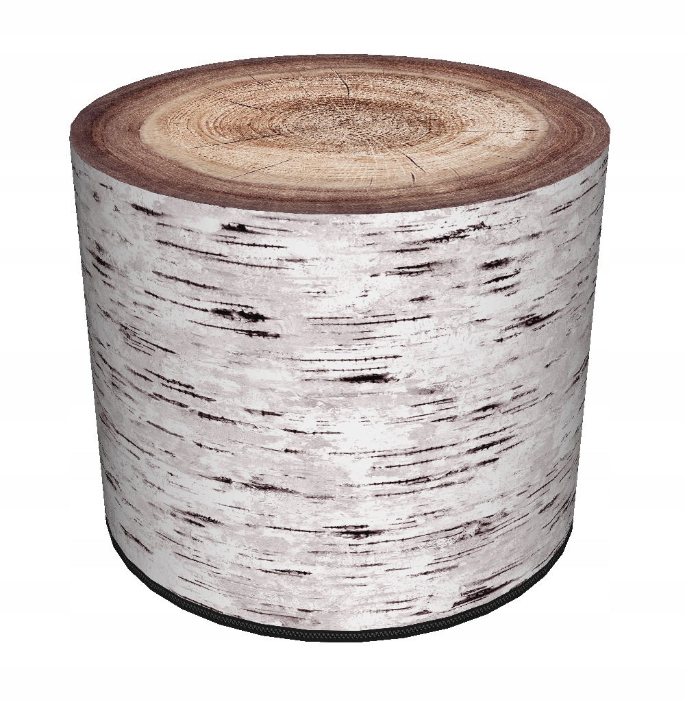 Pufa wodoodporna z codury BERTONI do domu i ogrodu, pufy walec, wzór ALBA