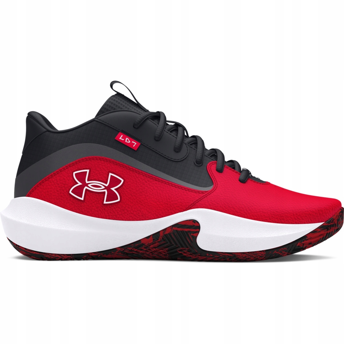 Buty do koszykówki uniseks Under Armour Lockdown 7 czerwone 45
