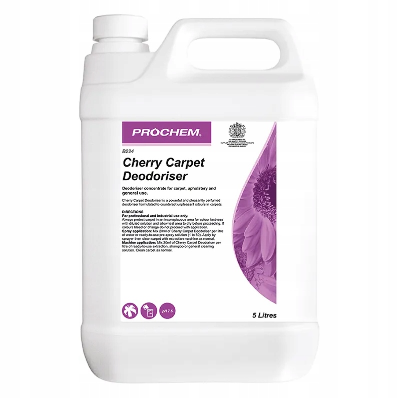Prochem Cherry Carpet Deodoriser B224 neutralizacja zapachu na tapicerce