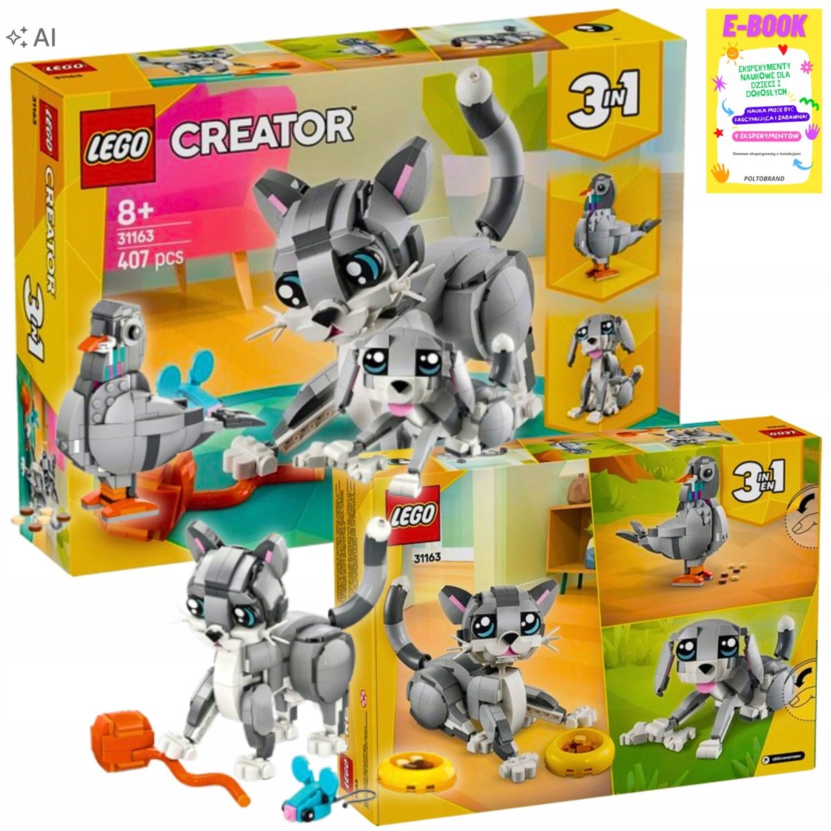 Lego Zwierzęta Creator 3w1 Kot Kotek Psotny Dla Dziecka Ebook