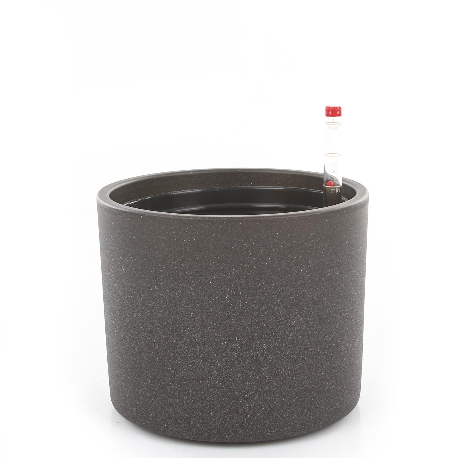 

okrągła ceramiczna doniczka hydro Era 17 grafit