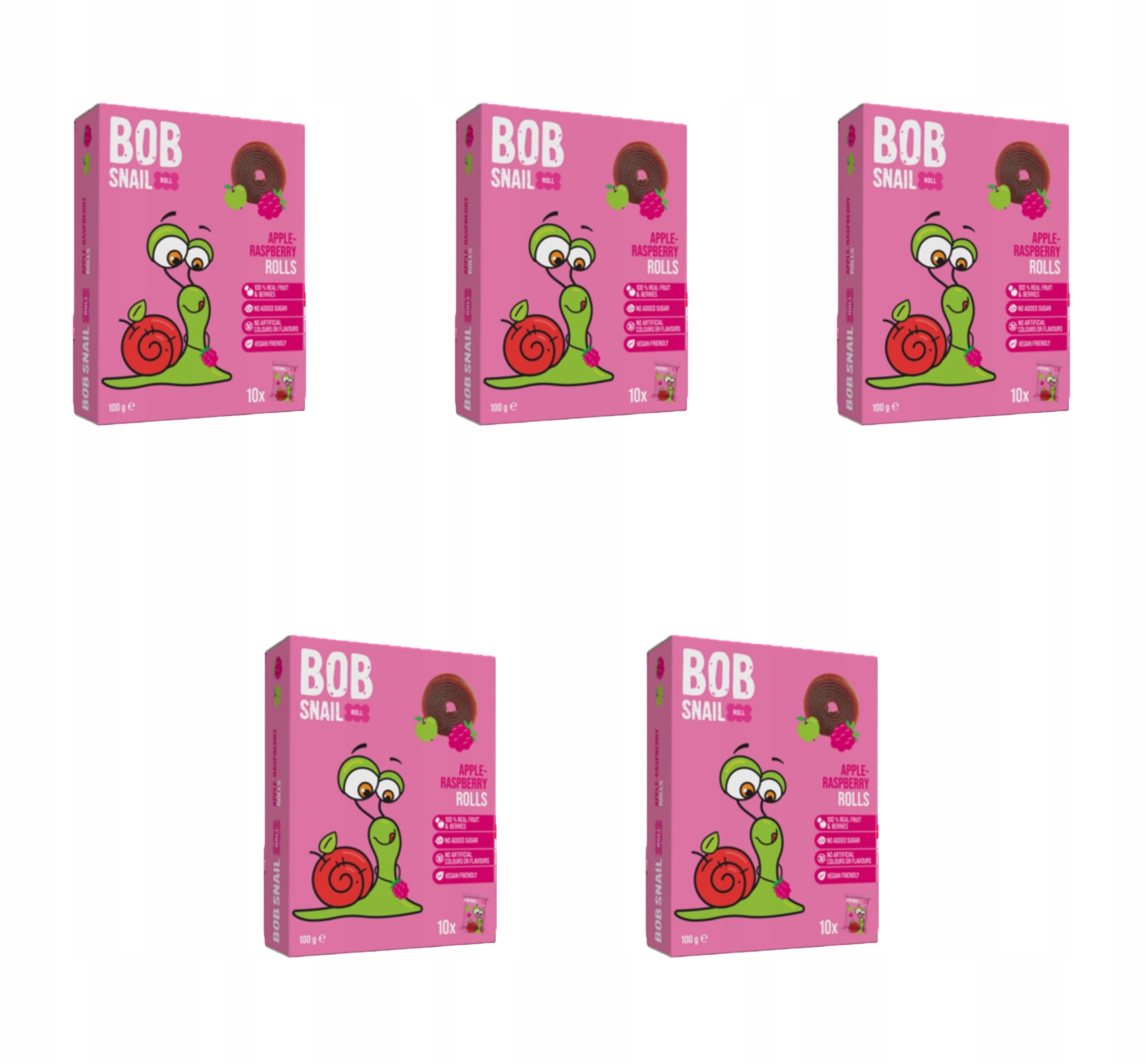 Bob Snail Roll Jablko-Malina 100g X5
