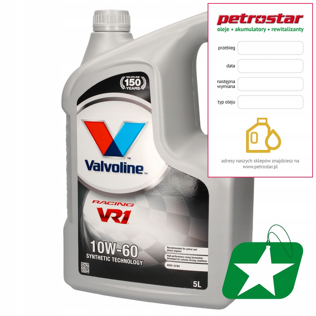 VALVOLINE VR1 RACING 10W60 5L