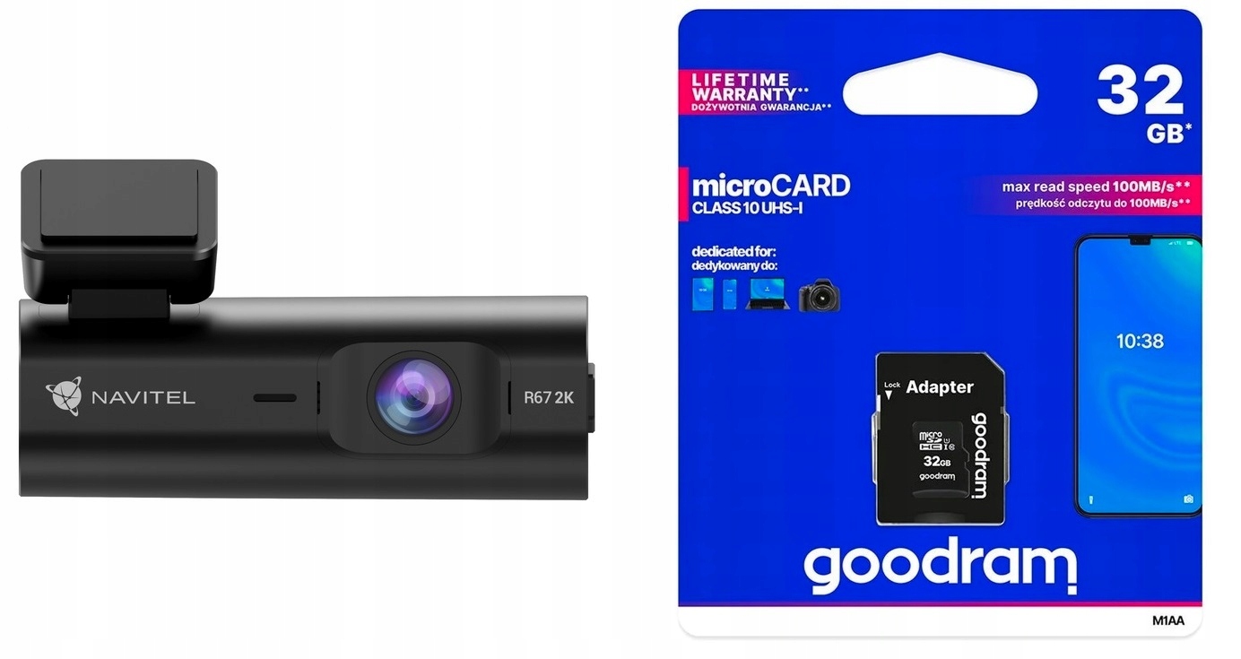 Navitel R67 2K Rejestrator samochodowy kamera samochodowa - Wi-Fi + 32GB